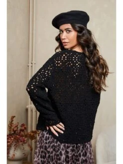 Trui "Jaza" Zwart -Limango Winkel josefine trui jaza zwart 2