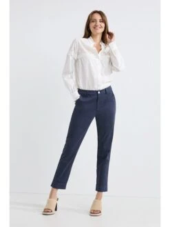 Chinobroek "Les" Donkerblauw