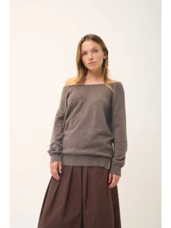 Kasjmieren Trui "Karen" Taupe