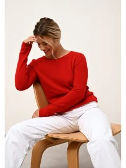Kasjmieren Trui "Vivian" Rood -Limango Winkel just cashmere kasjmieren trui vivian rood 2