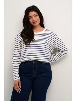 Kaffe Longsleeve "Winni" Wit/donkerblauw -Limango Winkel kaffe longsleeve winni wit donkerblauw 2