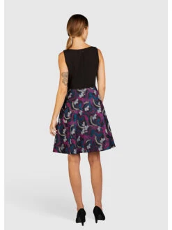 KLEO Jurk Paars/zwart -Limango Winkel kleo jurk paars zwart 2