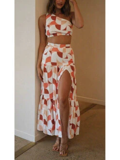 2-delige Outfit Wit/rood/oranje -Limango Winkel la angels 2 delige outfit wit rood oranje 12