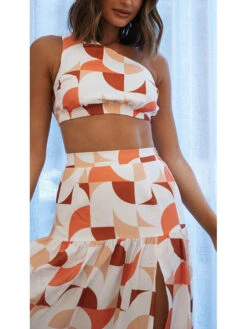 2-delige Outfit Wit/rood/oranje -Limango Winkel la angels 2 delige outfit wit rood oranje 4