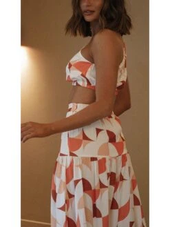 2-delige Outfit Wit/rood/oranje -Limango Winkel la angels 2 delige outfit wit rood oranje 6