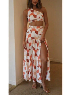 2-delige Outfit Wit/rood/oranje -Limango Winkel la angels 2 delige outfit wit rood oranje 9