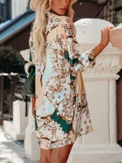 Jurk Beige/lichtblauw -Limango Winkel la angels jurk beige lichtblauw 2