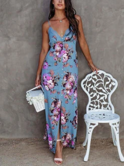 Jurk Blauw/paars/wit -Limango Winkel la angels jurk blauw paars wit 2