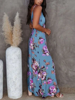 Jurk Blauw/paars/wit -Limango Winkel la angels jurk blauw paars wit 5