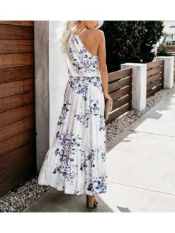 Jurk Wit/paars/blauw 3 Jurk Wit/paars/blauw -Limango Winkel la angels jurk wit paars blauw 1