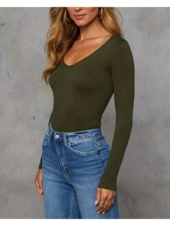 Longsleeve Olijfgroen -Limango Winkel la angels longsleeve olijfgroen 2