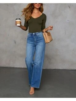 Longsleeve Olijfgroen -Limango Winkel la angels longsleeve olijfgroen 4