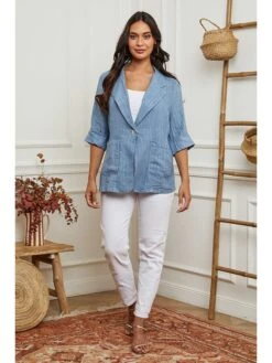 Linnen Blazer Lichtblauw -Limango Winkel la compagnie du lin linnen blazer lichtblauw 4