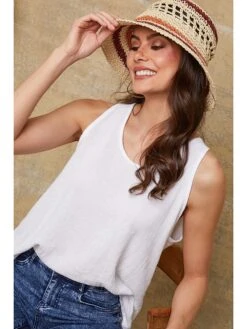 Top "Roy" Wit -Limango Winkel la compagnie du lin top roy wit 2