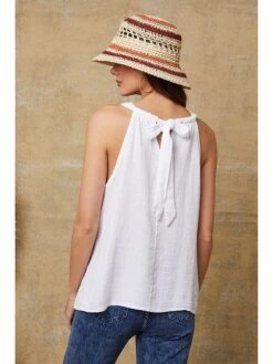 Top "Roy" Wit -Limango Winkel la compagnie du lin top roy wit 4