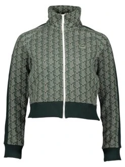 Lacoste Sweatvest Donkergroen/wit