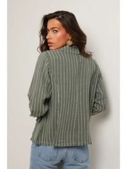 Linnen Blazer Kaki -Limango Winkel le monde du lin linnen blazer kaki 2