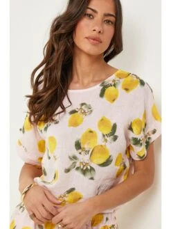 Linnen Shirt Lichtroze/geel -Limango Winkel le monde du lin linnen shirt lichtroze geel 3