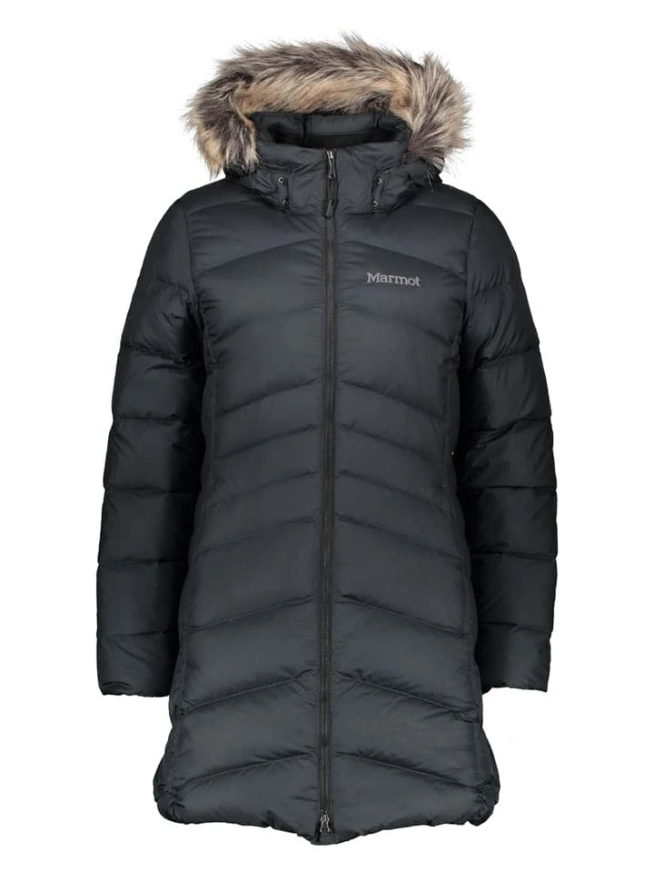 Doorgestikte mantel "Montreal" zwart Marmot Doorgestikte Mantel "Montreal" Zwart -Limango Winkel marmot doorgestikte mantel montreal zwart