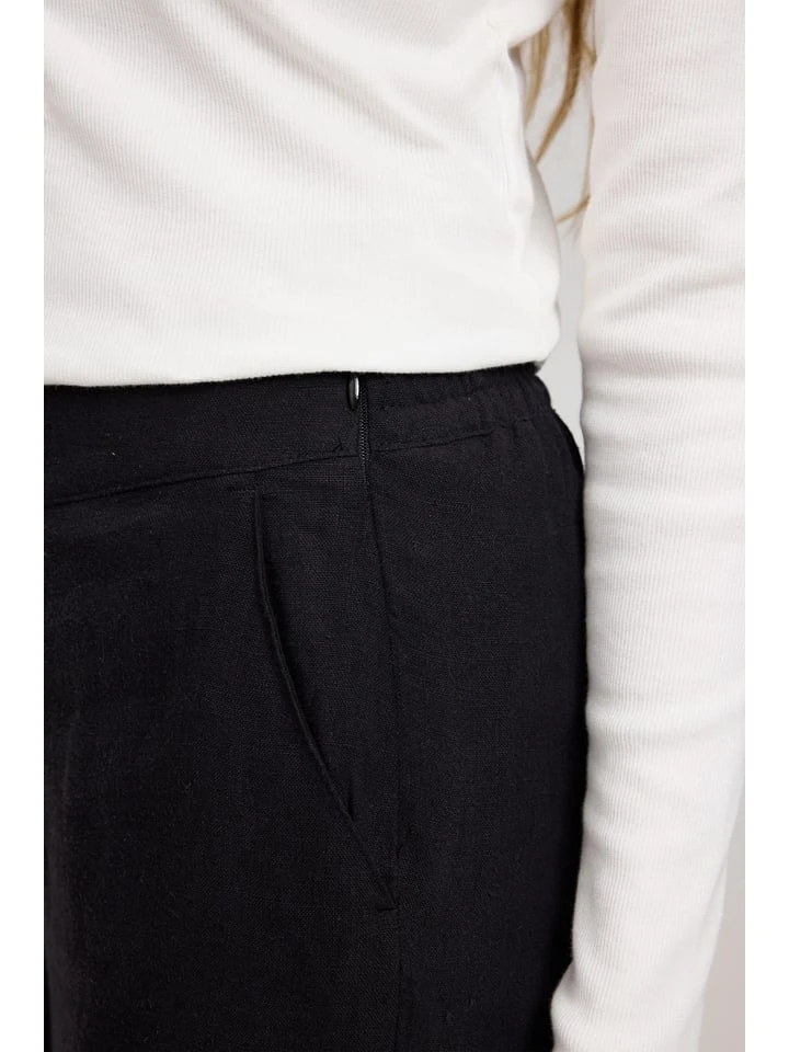 Linnen broek "Wide Leg" zwart Linnen Broek "Wide Leg" Zwart -Limango Winkel mazine linnen broek wide leg zwart 2