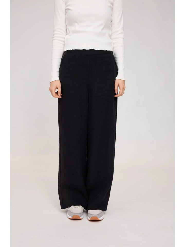 Linnen broek "Wide Leg" zwart Linnen Broek "Wide Leg" Zwart -Limango Winkel mazine linnen broek wide leg zwart