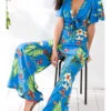 Jumpsuit Blauw/groen -Limango Winkel milan kiss jumpsuit blauw groen