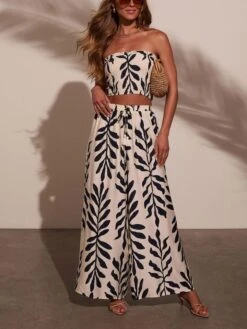 Marlenebroek Beige/donkerblauw