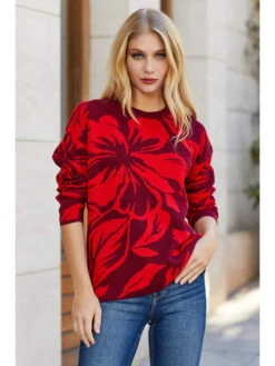 Trui Rood/meerkleurig