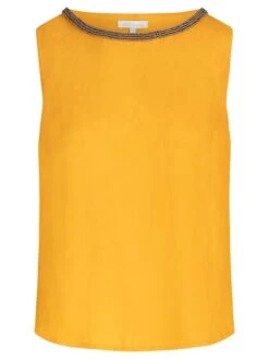 Linnen Top Geel
