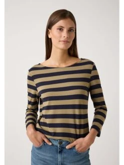 MORE&MORE Shirt Kaki/zwart