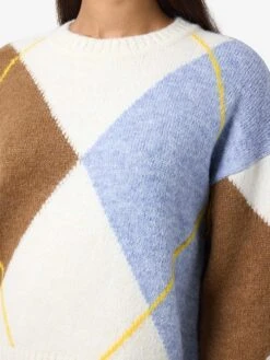 Noisy May Trui Lichtbruin/lichtblauw/crème -Limango Winkel noisy may trui lichtbruin lichtblauw creme 3
