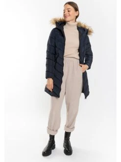 Wintermantel "Elsa" Donkerblauw