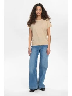 Gebreid Shirt Beige/goudkleurig -Limango Winkel numph gebreid shirt beige goudkleurig 2