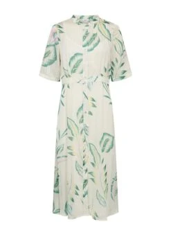 Jurk "Nukyndall" Crème/groen -Limango Winkel numph jurk nukyndall creme groen 5