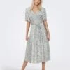 ONLY Jurk "Halia" Turquoise/wit