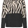ONLY Trui "Jade" Zwart/beige -Limango Winkel only trui jade zwart beige