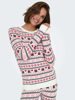 ONLY Trui Wit/rood/zwart -Limango Winkel only trui wit rood zwart 2