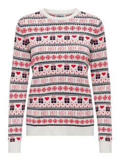 ONLY Trui Wit/rood/zwart -Limango Winkel only trui wit rood zwart 6