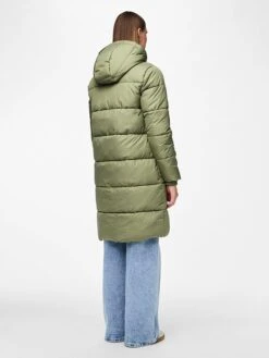 Pieces Doorgestikte Mantel "Bee" Groen -Limango Winkel pieces doorgestikte mantel bee groen 2