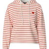 Pieces Hoodie "Chilli" Crème/rood -Limango Winkel pieces hoodie chilli creme rood
