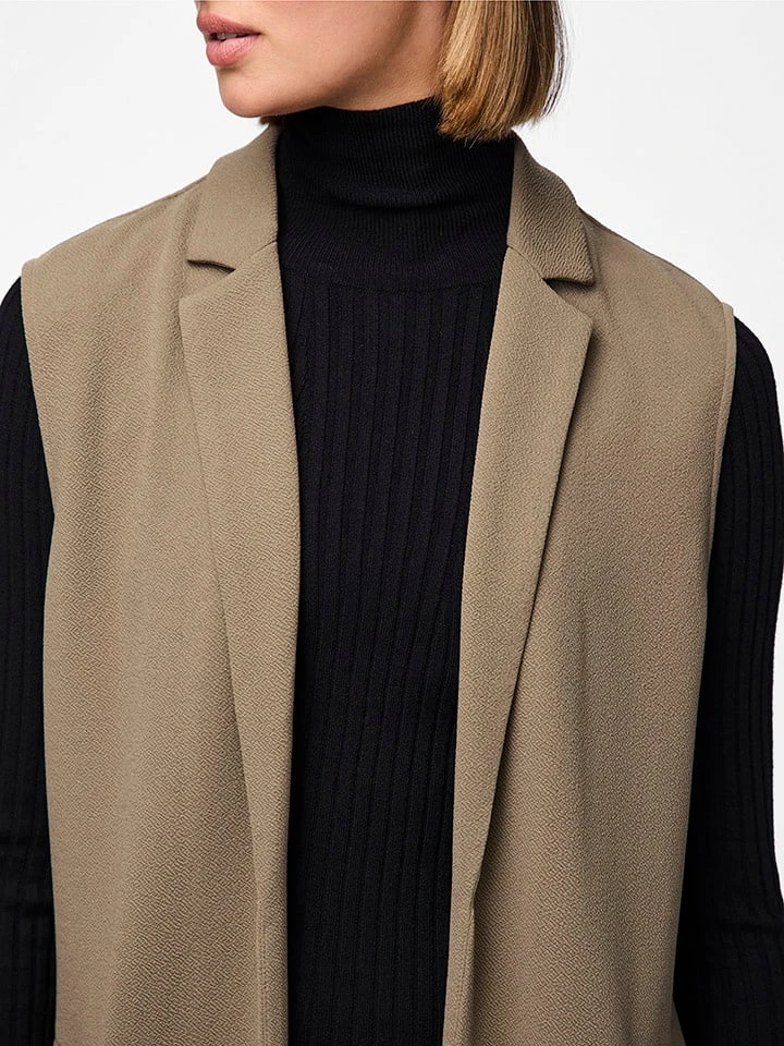 Longvest "Jana" taupe Pieces Longvest "Jana" Taupe -Limango Winkel pieces longvest jana taupe 4