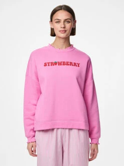 Pieces Sweatshirt "Maliah" Lichtroze