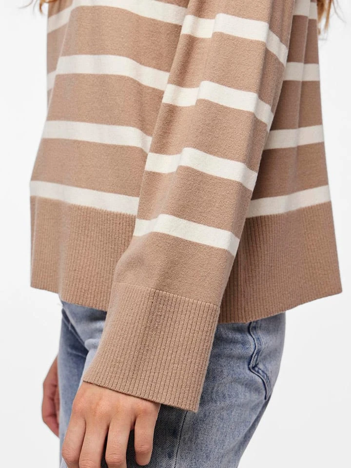 Trui "Sia" beige/wit Pieces Trui "Sia" Beige/wit -Limango Winkel pieces trui sia beige wit 4