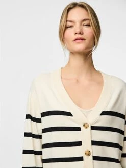 Pieces Vest Crème/zwart -Limango Winkel pieces vest creme zwart 3