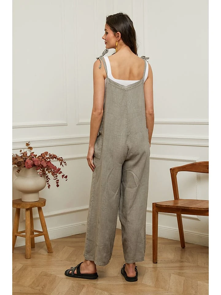 Linnen jumpsuit "Gadjy" taupe Linnen Jumpsuit "Gadjy" Taupe -Limango Winkel plume linnen jumpsuit gadjy taupe 3