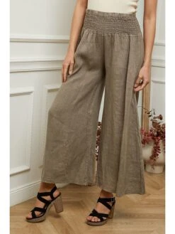 Linnen Marlenebroek "Fuga" Taupe -Limango Winkel plume linnen marlenebroek fuga taupe 2