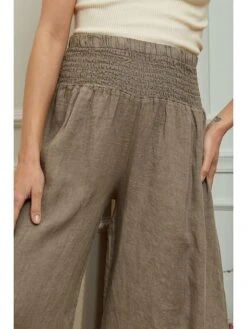 Linnen Marlenebroek "Fuga" Taupe -Limango Winkel plume linnen marlenebroek fuga taupe 4