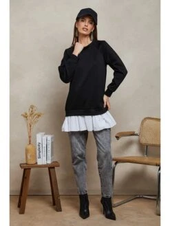 Sweatshirt "Nature" Zwart -Limango Winkel plume sweatshirt nature zwart 4