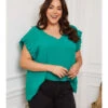 Shirt "Eglantine" Groen -Limango Winkel plus size company shirt eglantine groen