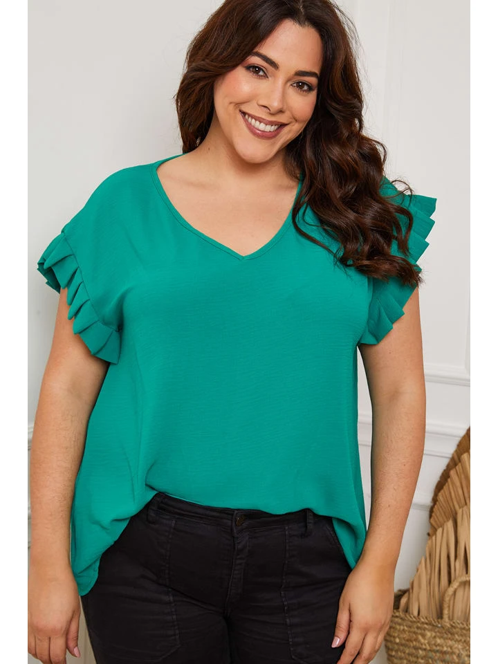 Shirt "Eglantine" groen Shirt "Eglantine" Groen -Limango Winkel plus size company shirt eglantine groen 3